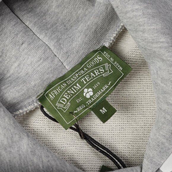 Grey Denim Tears Kapok Print Hoodie - Picture 7 of 8